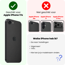 Forterra iPhone 17e Hoesje Geschikt voor Magsafe Backcover Shockproof - Transparant