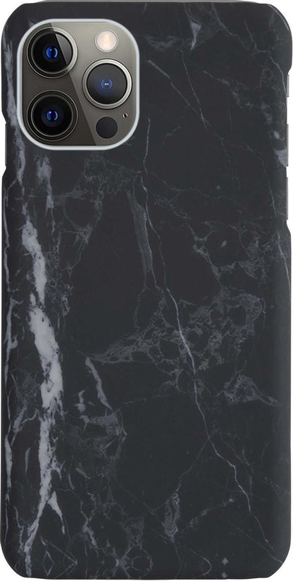Forterra iPhone 11 Pro Max Hoesje Marmer Hard Case Cover - Zwart