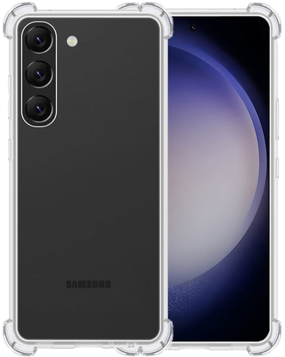 Forterra Samsung S23 Ultra Hoesje Shockproof Backcover Siliconen - Transparant