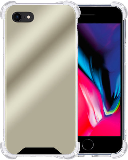 Forterra iPhone SE 2022 Hoesje Shockproof Backcover Siliconen - Goud