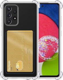 Forterra Samsung A52s Hoesje Kaarthouder Backcover Shockproof - Transparant