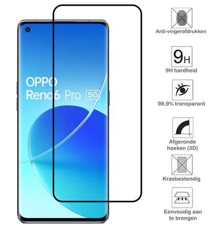 Forterra OPPO Reno 6 Pro Screenprotector Gehard Glas - Full Screen