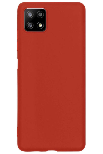 Forterra Samsung M22 Hoesje Siliconen Backcover Lichtgewicht - Rood