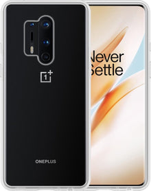 Forterra OnePlus 8 Pro Hoesje Siliconen Backcover Lichtgewicht - Transparant