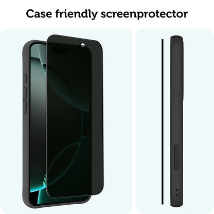 Forterra iPhone 16 Pro Screenprotector Gehard Glas - Privacy
