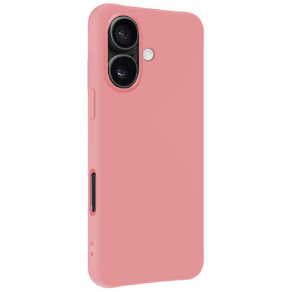 Forterra iPhone 16 Plus Hoesje Siliconen Backcover Lichtgewicht - Lichtroze