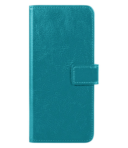 Forterra Samsung S22 Plus Hoesje Bookcase Cover met Kaarthouder - Turquoise