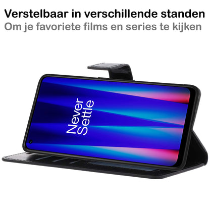 Forterra OnePlus Nord CE 2 Lite Hoesje Bookcase Cover met Kaarthouder - Zwart