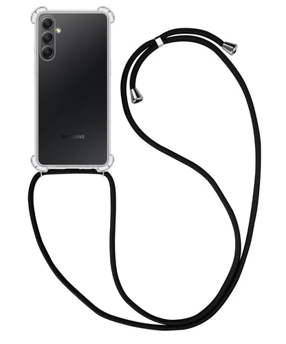 Forterra Samsung A54 Hoesje met Koord Backcover Shockproof - Transparant