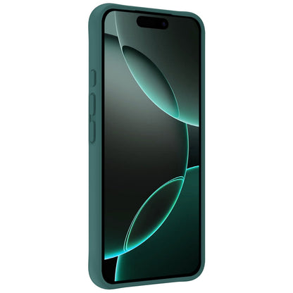 Forterra iPhone 16 Pro Max Hoesje Siliconen Backcover Lichtgewicht - Donkergroen