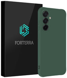 Forterra Samsung A36 Hoesje Siliconen Backcover Lichtgewicht - Donkergroen