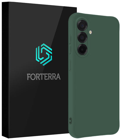 Forterra Samsung A36 Hoesje Siliconen Backcover Lichtgewicht - Donkergroen
