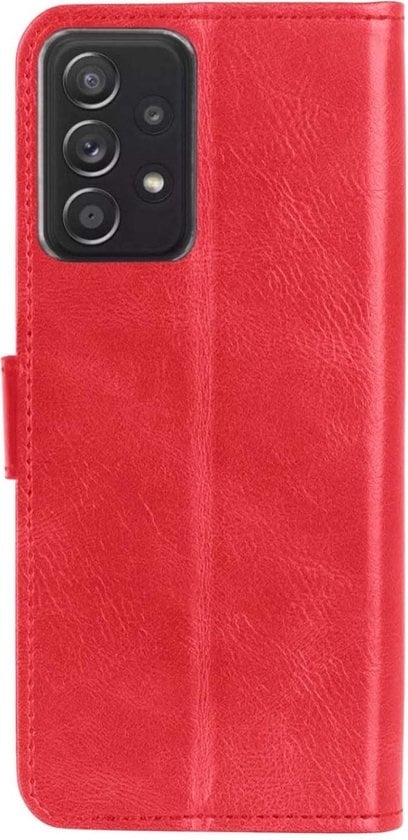 Forterra Samsung A52s Hoesje Bookcase Cover met Kaarthouder - Rood