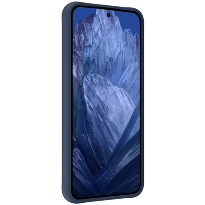 Forterra Google Pixel 8a Hoesje Siliconen Backcover Lichtgewicht - Donkerblauw
