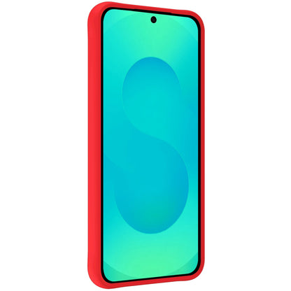 Forterra Samsung S25 Plus Hoesje Siliconen Backcover Lichtgewicht - Rood