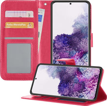 Forterra Samsung S20 Hoesje Bookcase Cover met Kaarthouder - Donkerroze