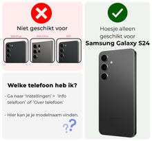 Forterra Samsung S24 Hoesje Bookcase Cover met Kaarthouder - Zwart