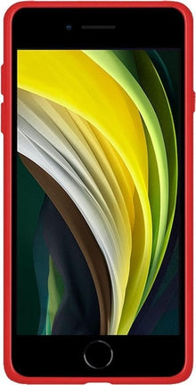 Forterra iPhone SE 2020 Hoesje Siliconen Backcover Lichtgewicht - Rood