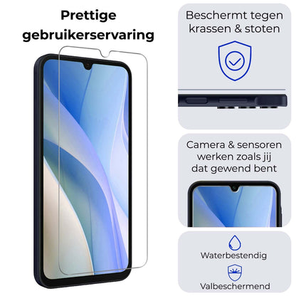 Forterra Samsung A15 Screenprotector Gehard Glas - Anti-kras