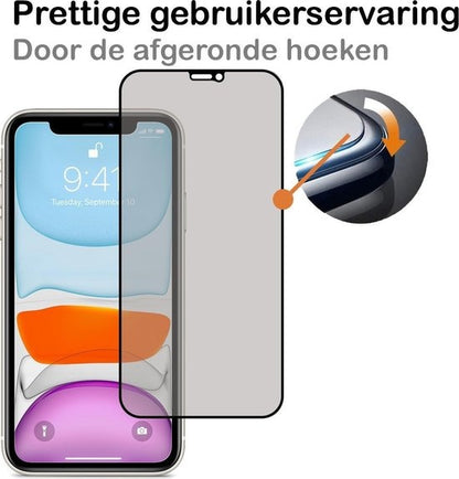 Forterra iPhone 11 Screenprotector Gehard Glas - Privacy