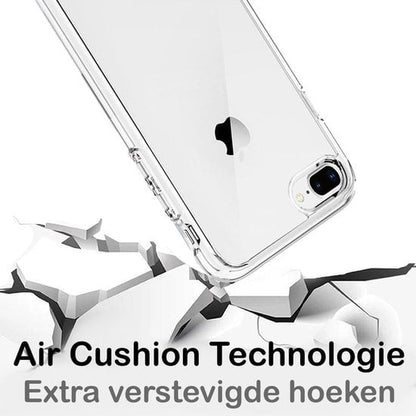 Forterra iPhone 8 Plus Hoesje Siliconen Backcover Lichtgewicht - Transparant