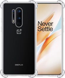 Forterra OnePlus 8 Pro Hoesje Shockproof Backcover Siliconen - Transparant