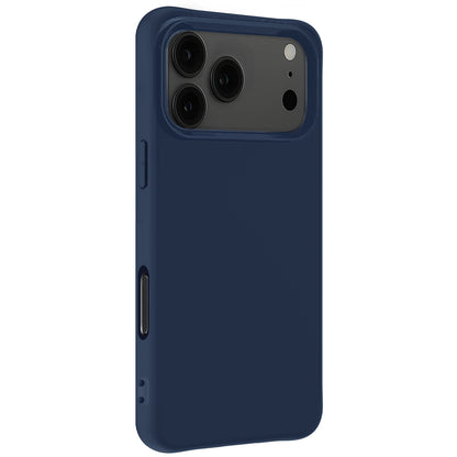 Forterra iPhone 17 Pro Max Hoesje Siliconen Backcover Lichtgewicht - Donkerblauw