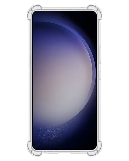 Forterra Samsung S23 Hoesje Kaarthouder Backcover Shockproof - Transparant