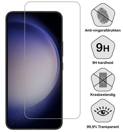 Forterra Samsung S23 Screenprotector Gehard Glas - Volledige dekking
