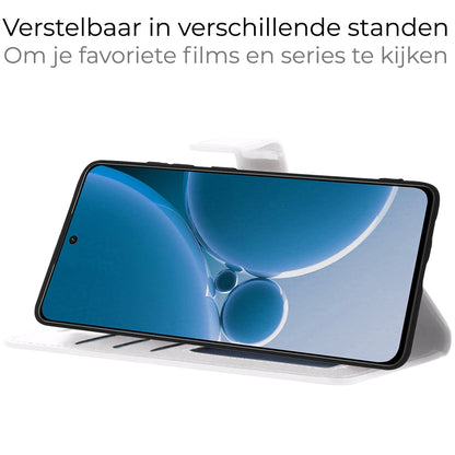 Forterra OnePlus Nord 3 Hoesje Bookcase Cover met Kaarthouder - Wit