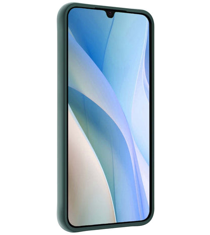 Forterra Samsung A15 Hoesje Siliconen Backcover Lichtgewicht - Donkergroen