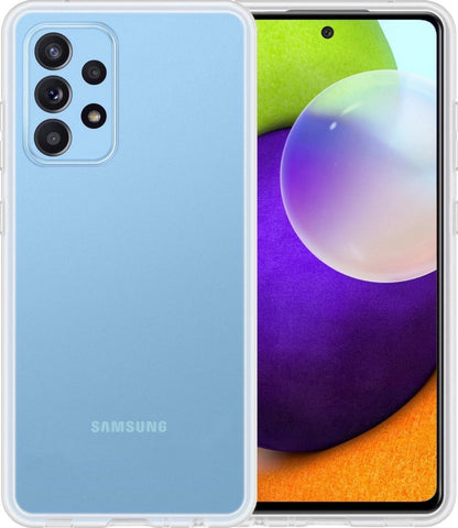Forterra Samsung A52 Hoesje Siliconen Backcover Lichtgewicht - Transparant