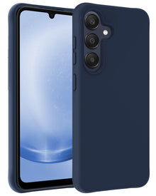 Forterra Samsung A25 Hoesje Siliconen Backcover Lichtgewicht - Donkerblauw