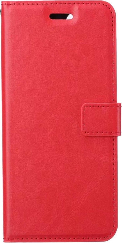 Forterra Samsung A32 4G Hoesje Bookcase Cover met Kaarthouder - Rood