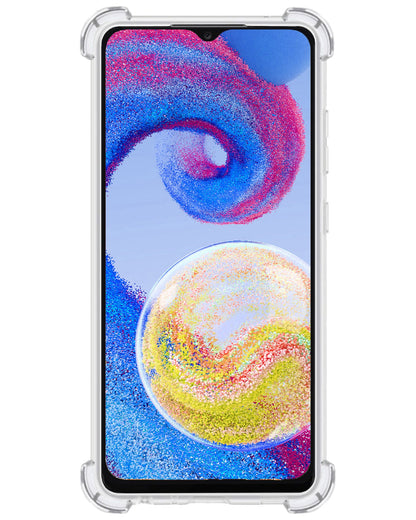 Forterra Samsung A04s Hoesje Kaarthouder Backcover Shockproof - Transparant