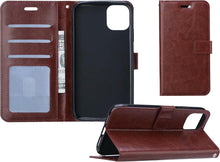 Forterra iPhone 11 Pro Max Hoesje Bookcase Cover met Kaarthouder - Bruin