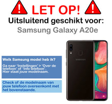 Forterra Samsung A20e Hoesje Kaarthouder Backcover Shockproof - Transparant