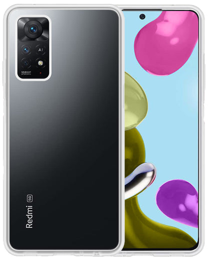 Forterra Xiaomi Redmi Note 11s Hoesje Siliconen Backcover Lichtgewicht - Transparant