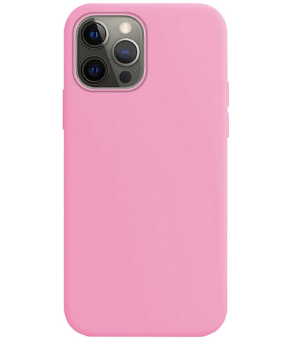 Forterra iPhone 14 Pro Hoesje Siliconen Backcover Lichtgewicht - Lichtroze