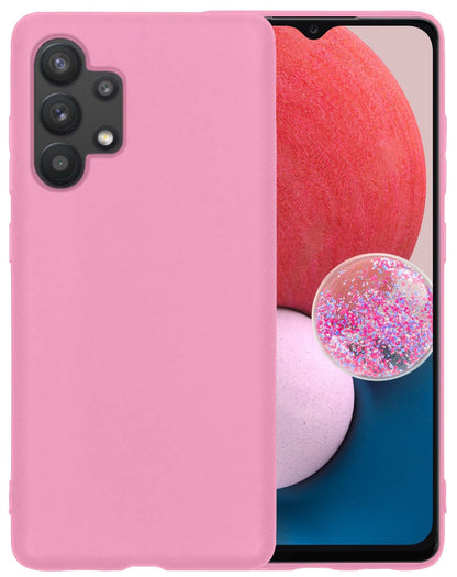 Forterra Samsung A13 4G Hoesje Siliconen Backcover Lichtgewicht - Lichtroze