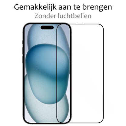 Forterra iPhone 15 Pro Max Screenprotector Gehard Glas - Full Screen
