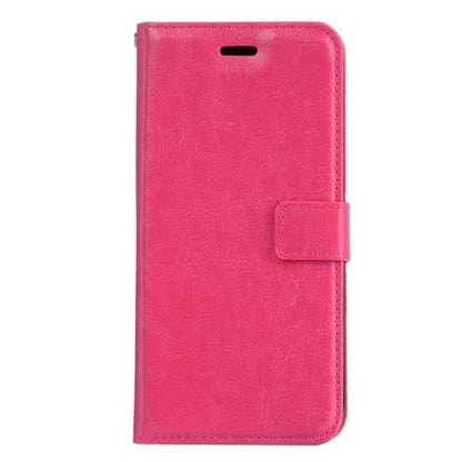 Forterra iPhone SE 2020 Hoesje Bookcase Cover met Kaarthouder - Donkerroze