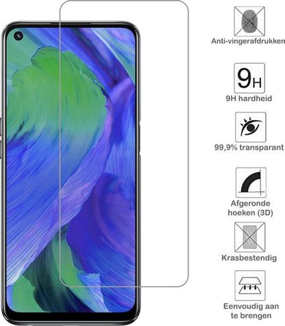 Forterra OPPO A54 5G Screenprotector Gehard Glas - Anti-kras