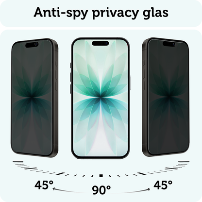 Forterra iPhone 17 Screenprotector Gehard Glas - Privacy