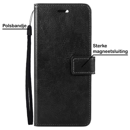 Forterra Samsung M22 Hoesje Bookcase Cover met Kaarthouder - Zwart