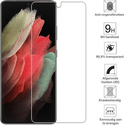 Forterra Samsung S21 Ultra Screenprotector Gehard Glas - Anti-kras