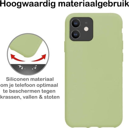 Forterra iPhone 11 Hoesje Siliconen Backcover Lichtgewicht - Groen