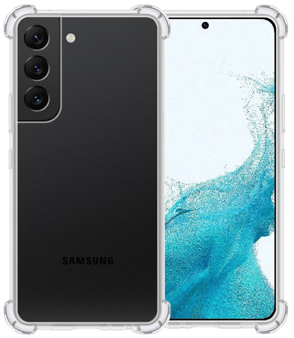Forterra Samsung S22 Plus Hoesje Shockproof Backcover Siliconen - Transparant
