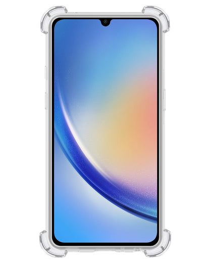 Forterra Samsung A34 Hoesje Shockproof Backcover Siliconen - Transparant