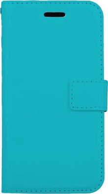 Forterra iPhone Xs Hoesje Bookcase Cover met Kaarthouder - Turquoise